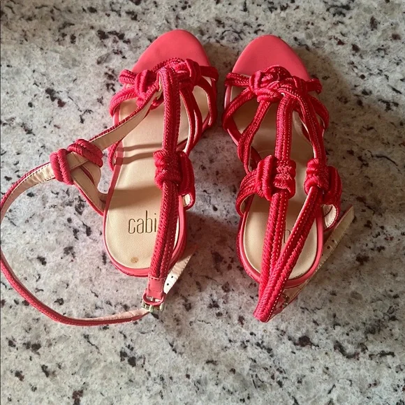 Cabi Red Knotted Sandals - Picture 4 of 7